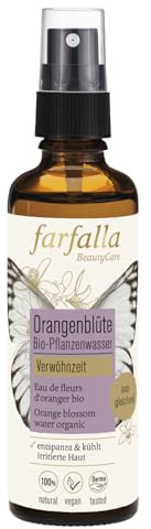 Farfalla Eau végétale bio à la fleur d'oranger - Purifiante et nourrissante - Certifiée NaTrue - 75 ml