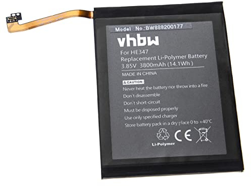vhbw Batteri kompatibelt med Nokia 7 Plus, TA-1046, TA-1055 mobiltelefon smartphone telefon (3 800 mAh, 3,85 V, Li-Polymer)