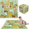 Humbi Puzzlematte Eva Schaumstoff für Babys und Kinder Krabbelmatte Spielmatte Fitnessmatte Schutzmatte Poolmatte Bodenschutz 90 x 90 x 1 cm (Ländliche Straßen, Dorfstraßen, Landwirtschaft)