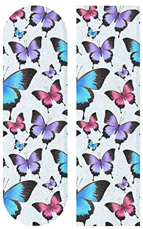 Mnsruu Skateboard Grip Tape Butterfly Longboards Griptape Schleifpapier für Rollerboard