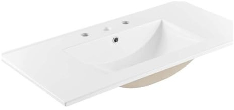 Modway EEI-4203-WHI Cayman 36 Bathroom Sink, White