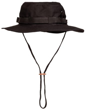 Mil-Tec US GI Dschungelhut • Klassischer Boonie Hat aus 100% Baumwolle • Taktischer Buschhut mit Ripstop-Gewebe • Outdoor Sonnenhut mit Kinnriemen & Belüftung