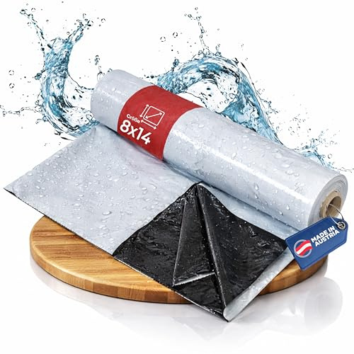 Folienkönig Bâche de Protection 8 x 14 m en Rouleau – Taille au Choix !Film de Couverture | bâche de Piscine rectangulaire | Film de Jardin