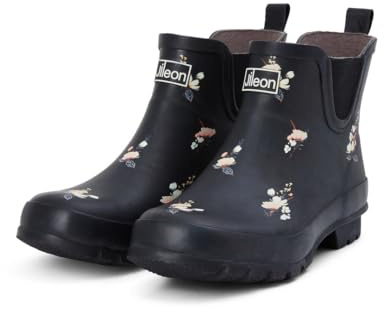 Jileon Ankle Height Wellies for Women - Wide Foot EEE Fit - Ideal for Wide Calves and Feet
