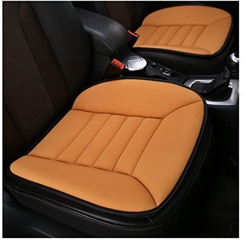 MAXZIZ Autositzkissen Ohne Rückenlehne Vier Jahreszeiten Universal Rutschfestes Atmungsaktives Kissen (Farbe: Orange)