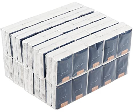 Uumitty 4-lagiges weiches Minin-Gesichtstuch, Multipack-Tücher, 100 Stück