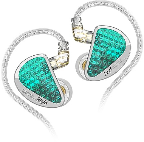 CCA KZ AS16 PRO in Ear Monitor Headphones 16BA Balanced Armature Drivers HiFi IEM Earphones High Clarity Gaming Earbuds for Musicians Singers Audiophile Dj Drummers
