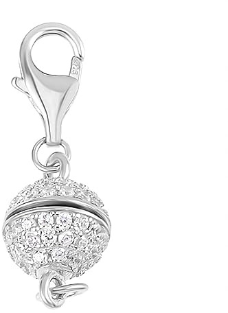 SHOP LC Magnetschmuck Verlängerungskette und Verschluss Magnetische Karabinerverschluss-Kettenverlängerung aus 925er Silber für Armband-Halsketten-Schmuckherstellung in Roségold und Vergoldung
