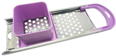Stainless Steel Spaetzle Maker, Spaetzle Noodle Grater, Dumpling Pasta Maker, Homemade Spaetzle Cooking Tool (Purple)