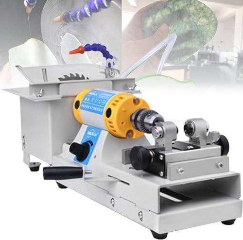750W Gioielli Rock Lucidatore Multifunzione Tornio da banco Lucidatura Lucidatura Macchina da taglio Gioielli fai da te, 800-10000 giri/min Mini Lucidatrice di precisione