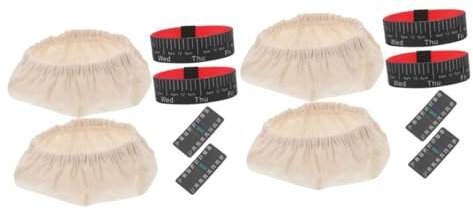 PRETYZOOM 2 Sätze Hefefermenter-Set fermentiern fermentation lids brötchen zum aufbacken brotback zubehör Thermometer Zubehör für Sauerteig-Starterglas-Dattelbänder Glasgefäß-Zubehör Stoff