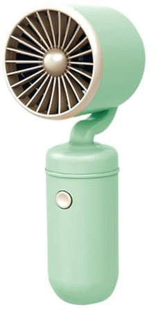 kesurpae Handheld Portable Fan Table Placement Long Battery Life Can Be Held And Placed On Table Handheld Fan Small Fan Mini Fan, green