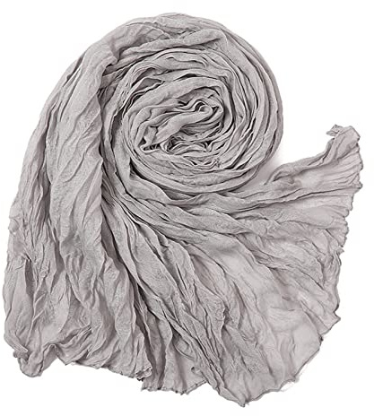(de pelo largo) que cae sobre los hombros Bufandas for mujer Bufanda suave Chal Ligero Abrigos largos for todas las estaciones Nube arrugada Hijab Bufanda Chal Bufandas de invierno chales(D215)