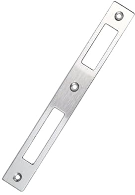 Duronge Schließblech Edelstahl, Winkelschliessblech, Türanschlag für Türschlösser, 1 Stück Einlass-Schliessblech Zimmertür für Türschlösser (172 mm x 22 mm x 1.1 mm)