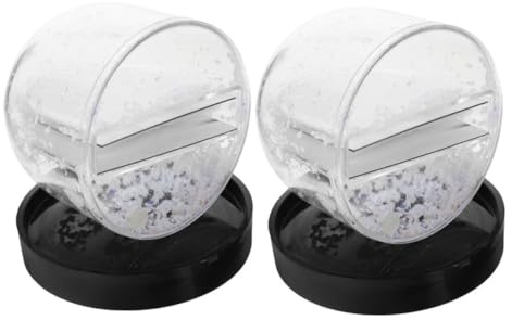 Kit de Manualidades para Bolas de Nieve 2 Piezas de Plástico