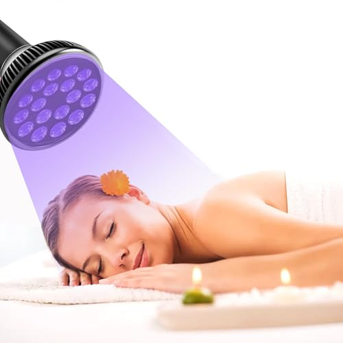54W E27 Lampe De Bronzage Rotative à 180 °, Lampe Solaire 18 Leds, Lampe Uv Solaire Avec Masque Pour Les Yeux pour Peau De Bronze Antique