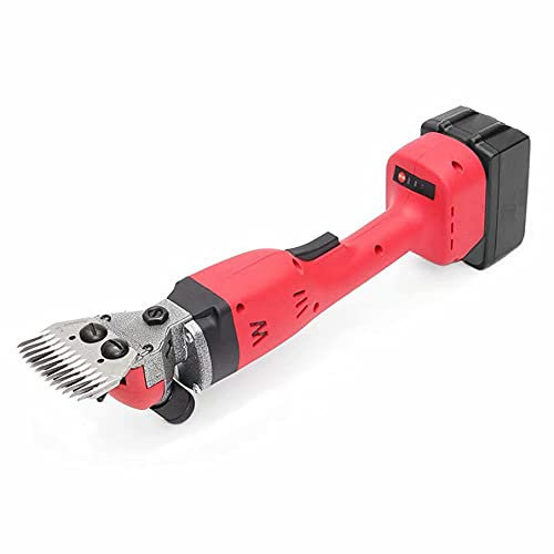 ZJFHEYUO Cisailles à Moutons électriques sans Fil Professionnelles, tondeuses à chèvres Portables, 280 W et 4400 mAh, Fournitures de toilettage pour Animaux Rechargeables, pour ra