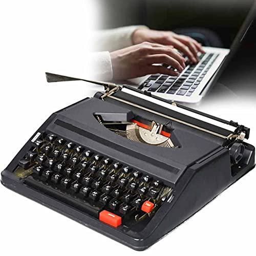 Manuelle Schreibmaschine - Vintage Retro Tragbare Schreibmaschine für Nostalgisches Schreiberlebnis - Ideal für kreative Projekte - Klassisches Design - Erhältlich in Weiß und Schwarz
