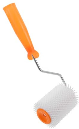 DIYEAH Rouleau à Picots Autonivelant Anti-bulles 13 Mm Plastique Pour Sols En Ciment Dispositif Anti-mousse Outil à Main Peinture Époxy Usage Professionnel