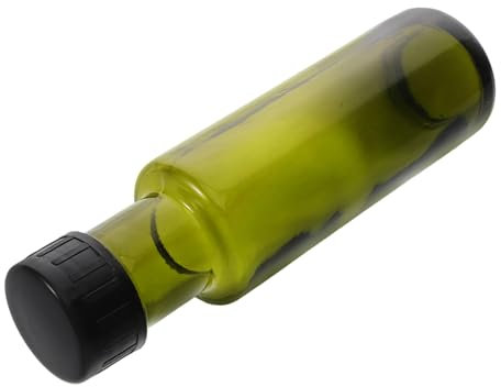 LIFKOME Botella de Vidrio para Aceite 100ml Tapa Sellada Verde