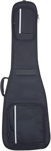 VEKTO Gitarrenkoffer für Konzertgitarre, 28 mm, gepolstert, wasserdicht, 1000D Oxford, weiche Gigbag mit zwei Schultergurten, große Tasche, Nackenschutz, Schwarz
