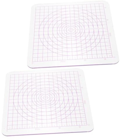 POPETPOP Set 2 Tavolette Acriliche Trasparenti per Argilla Polimerica con Angoli Arrotondati, Strumenti Sicuri e Stabili per Modellazione Creativa, Adatte per Scuole, Asili e Uso Domestico