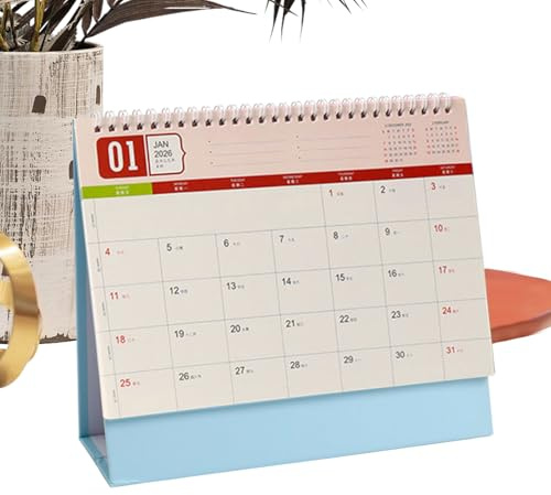Calendario da tavolo - Pianificatore di pianificazione 2026, organizzatore