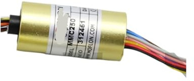 Slip Ring, Compact Slip Ring, hat-Type Slip Ring, Conductive Ring, pan/tilt, UAV stabilizer Slip Ring(Outer Diameter 12.5mm 18 core Metal)