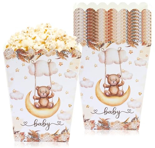 LaVenty Braun Bären Boxen Babyparty Boxen zur Gender Reveal Dekoration für Bären Geburtstagsfeier