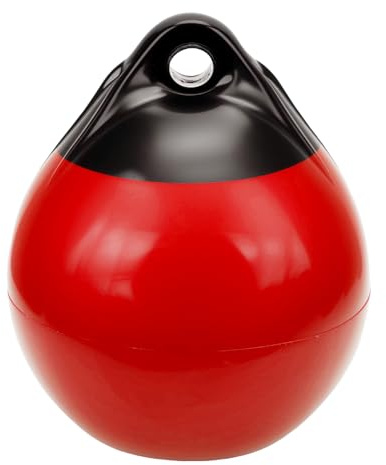 Hamwesh Bootsfender, Hochfestes PVC, Aufblasbar, Verdickt, 3,8 Mm, Rundes Design mit Hervorragender Dämpfung, Aufblasbarer Bootsstoßfänger, Dock-Stoßstangenball für Docks, Yachten, Segelboote, (A30)