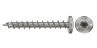 fischer 200 x PowerFast II PTF 4.5x35 A2 200 Chipboard Screws Half Round Head Inner Star TX Socket Fully Threaded A2 Stainless Steel for Metal Wood Connections
