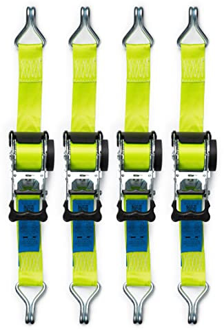 SHZ 4 x Automatik Spanngurt 3m - Spanngurt mit Ratsche - Automatischer Zurrgurt - Gepäckspanner mit Spitzhaken - Zurrkapazität LC 750 dan (direkt) / 1500 daN 3,0m x 50mm (11)