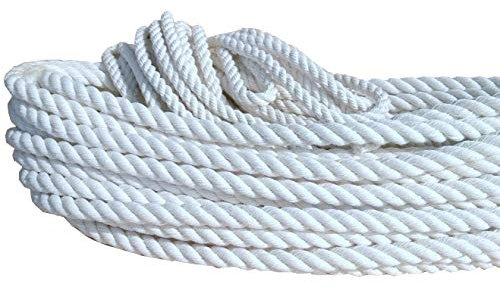 Generic 0,72 €/lfm Baumwollseil gedreht Natur 10 mm 25 M