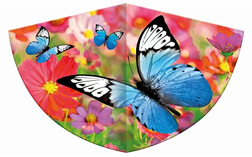 Günther Flugspiele 1176 - Einleiner-Drachen Schmetterling, ca. 75 x 48 cm, Kinderdrachen aus robuster PE-Folie, für Kinder ab 4 Jahren, inkl. Griff und Drachenschnur