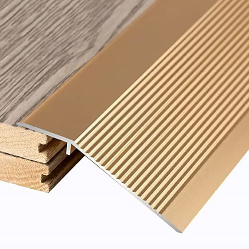 JLXJYS Übergangsprofil Abdeckleisten Aluminium Bodenübergangsleiste, 10cm Extra Breit Teppich/Fliesen Schwellenverkleinerer, Selbstklebend Bodenkantenleiste für Eingang/Türöffnungen/Fußgängerzone