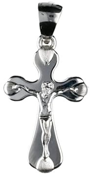 Damiata Gioielli Anhänger Herren Kreuz Weißgold Christus 827/8/102/1, 3 x 1,5 cm., Weißgold, Nicht zutreffend.