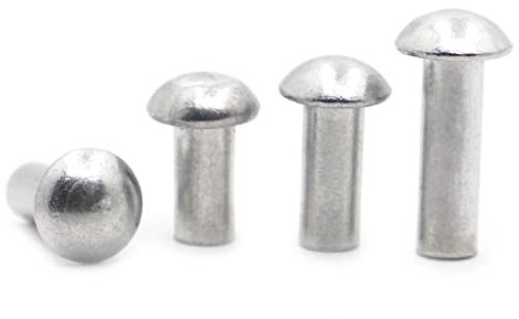 10-50 Stück GB867 Halbrundkopf-Aluminiumniete Massive Niete Runde Kappe Schlagende Aluminiumniete M2 M2.5 M3 M4 M5 M6 M8-20 mm, M4 20 Stück