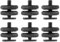 6 Pièces Adaptateur Griffe Caméra 6 Pcs Hot Shoe Adaptateur de Support à Vis 1/4 Vis du Support de Caméra Adaptateur de Support à Vis de Trépied vers Sabot de Flash