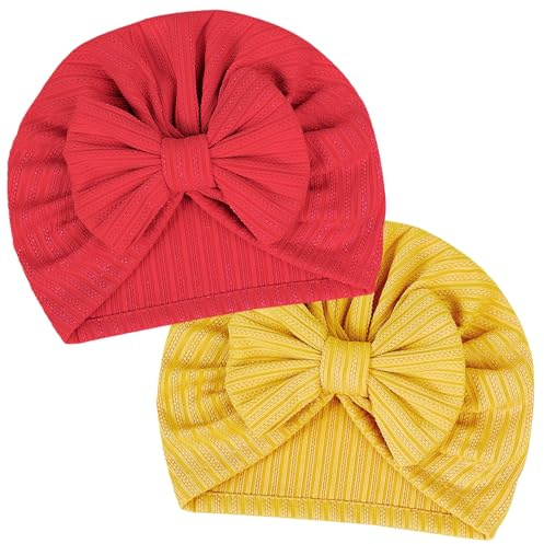 LECTNORE Neugeborenen-Babymütze, weiche, Dehnbare Baby-Turban-Mütze, Säuglings-Mädchen-Jungen-Mütze, Kindergarten-Krankenhaus-Mütze für Neugeborene, Kleinkinder
