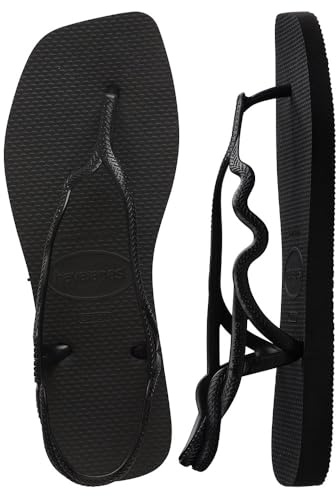 Havaianas - Soleil, Sandalias Elegantes, Duraderas y Cómodas, Con Forma de T, Cierre Trasero, Tiras Onduladas y Suela con Bordes Cuadrados, Mujer
