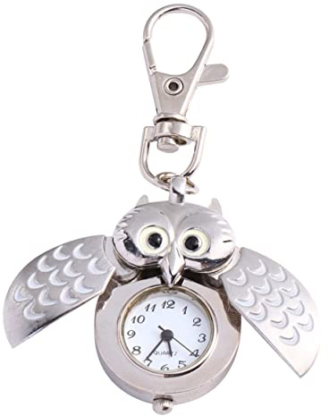 WRITWAA Eulen-taschenuhr Aus Materialien Für Lange Lebensdauer Dekorative Taschenuhr Mit Eulenform Cartoon-taschenuhr Für Outfit-Dekoration