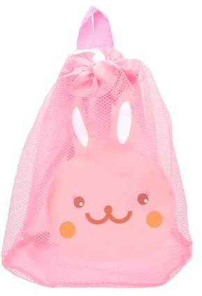 WOONEKY Bolsa De Juguetes De Malla Para Playa Niños 13X9X9 Pulg Ligera Y Transpirable Almacenamiento De Arena Ropa Y Toallas Para Actividades Familiares En La Playa