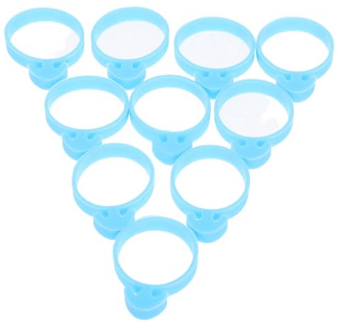 Angoily 10pcs Silicone Ring for Piping Bag Pastry Bags Ties Non-Stick Silicone Piping Tool Baking Tools Accessories for Cake Making Supplies Kit Holder