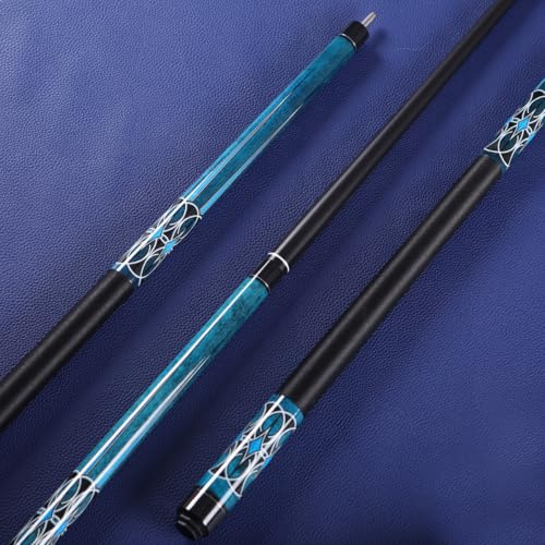 Teekerwang 58 Glass Fibre Billiard Pool Cue Stick, Professional Low Deflection Pool Sticks, 58-inch Professional Pool Sticks for Adults Technology Pool Cue Billiard Cues 13MM Tip (Model C)