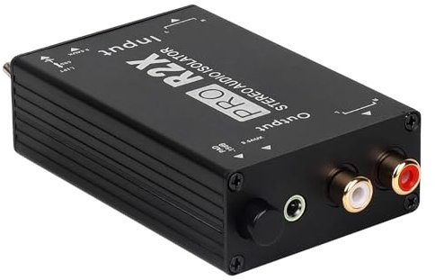 La configurazione musicale professionale riduce al minimo le interferenze del loop di terra in un impianto stereo compatto e sano isolatore di terra