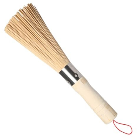Wok Brush, Kitchen Cast Iron Pot Brush, with Hangable Loop, Ergonomic Pan Scrubber Kitchen Gadgets for Cleaning Cookware Tableware Utensil