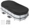 Copertura ovale per piscina con accessori per piscine fuori terra, garantisce un'efficace protezione dalla pioggia e blocco dei detriti (274 x 549 cm)