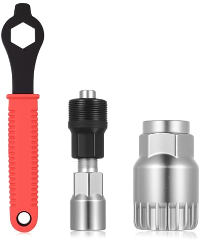 3 StückFahrrad Kurbelabzieher Fahrrad und Tretlager Werkzeug Fahrrad Tretlager Werkzeug Set, Tretlagerschlüssel Fahrradwerkzeuge, 16mm Kurbel Schraubenschlüssel zum Entfernen der Fahrradkurbel
