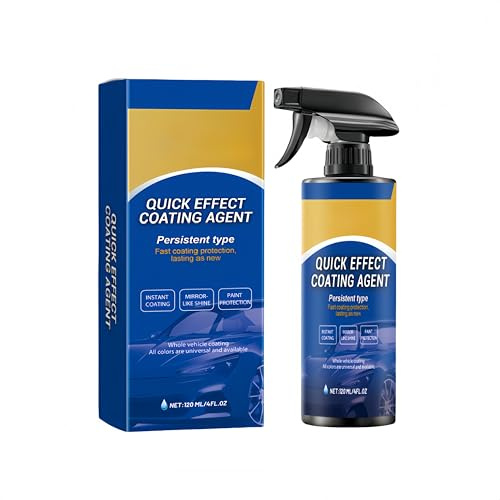 Spray de Recubrimiento Automotriz de Acción Rápida Avanzado, Spray de Recubrimiento Cerámico para Autos, Protección de Alto Rendimiento, Recubrimiento de Lavado Sin Agua de Efecto Rápido (1Piezas)
