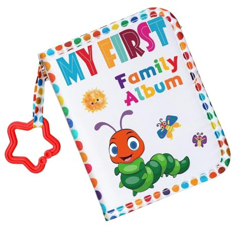 Libro dei ricordi personalizzabile per bambini, con pagina rimovibile e angoli arrotondati, sicuro per il primo anno